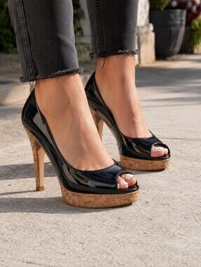 Cole Haan Mariela Patent Platform Pump Size 9